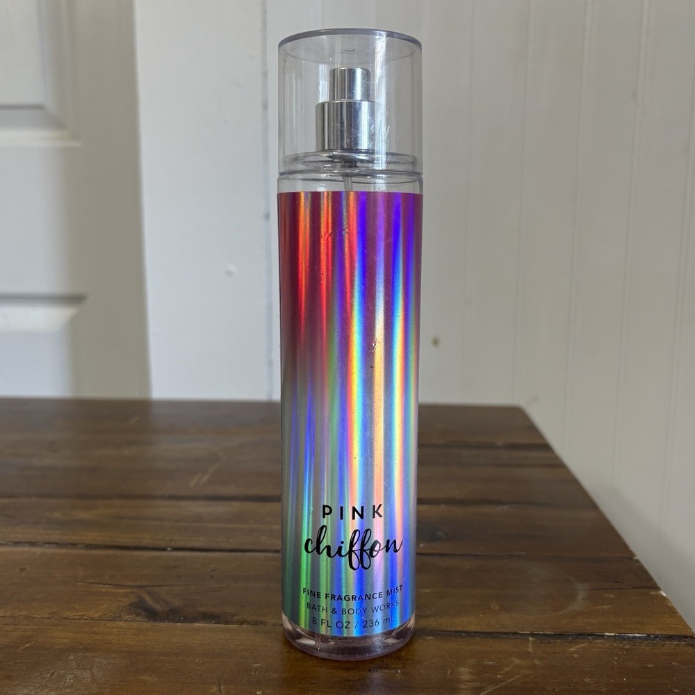 Pink Chiffon Mist From Bath & Body Works 8 Oz Discontinued - Read!